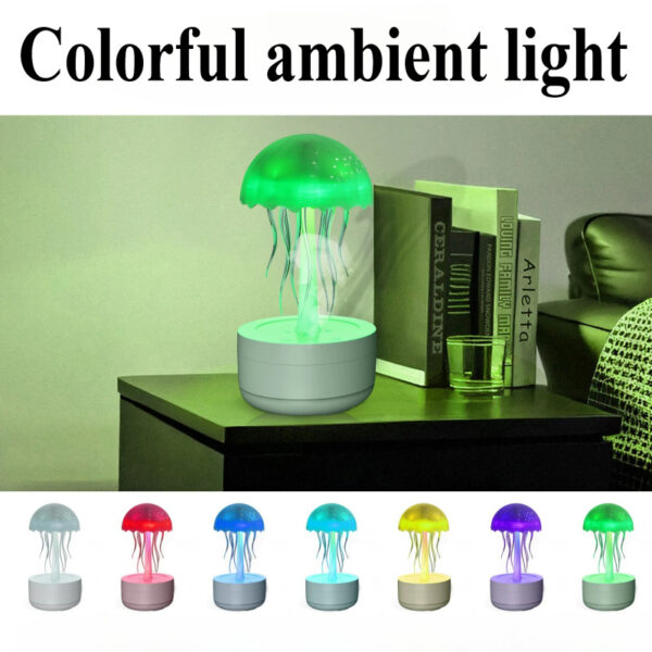 Jellyfish Humidifier Fragrance Diffuser Colorful Night Light Heavy Fog Essential Oil Diffuser Home Bedroom Office Air Humidifier - Image 7